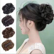 Dây thun, Dây buộc tóc, Dây buộc đầu, Dây buộc tóc xoăn cho nữ, Phụ kiện tóc bồng bềnh tự nhiên thời trang, Dây buộc tóc đuôi ngựa, Dây thun buộc tóc, Tóc - Nhiều màu - Xem 1