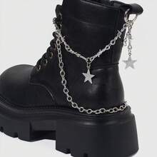 1pc Gothic Style Personalized Shoe Buckle Decor, Detachable DIY Versatile Accessory Suitable For Women Boots And Shoes - Multicolor - View 3