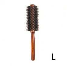 1支尼龙美容院专用美发梳，家用圆筒梳，女士美发梳，两用直发卷发梳，旅行度假必备，女士美发配件，梳子，美发梳 - 彩色 - 查看 12