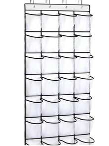 1pc /12//28/35/14/40 Pockets Available Mesh Bag Shoe Storage Rack, Closet Door Hanging Organizer, Large Pockets Hanging Shoe Rack For Closet Mesh Back Of Door Shoe Storage Door Hanger, Over The Door Shoe Organizer Closet Hanging Shoe Holder Hanger, For Space Saving