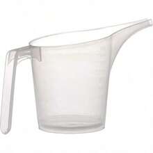 Fox Run Taza Medidora Easy Pour con Pico de Embudo 3 5 Plástico Transparente - Plástico transparente - Ver 2