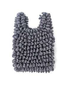 1pc Expandable Pleated Bubble Shopping Bag - Large Capacity Reusable Grocery Tote Bag With Handles, Multiple Colors Available, Suitable For Groceries, Beach And Travel Use, Also Can Be Used As Shopping Bag Or Travel Handbag - Multicolor - View 13