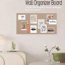 1pc Multipurpose Memo Board, Home Decor Gift Suitable For Living Room, Entryway, Photo Display, Mailbox, Office Supplies, Classroom, Growth Record, Meeting Room Planning, Wall Organizer, Calendar, Office Task Bar, Classroom Message Board, Bedroom Wall Sticker, Photo Wall, Study Timetable, Family Countdown, Christmas & New Year Decoration, New Year Gift For Friends, Colleagues, Elders