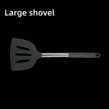 Xẻng silicon, dụng cụ nấu ăn chống dính, chịu nhiệt và dễ vệ sinh, thích hợp cho món bít tết, món xào và nhiều món khác - Nhiều màu - Xem 8