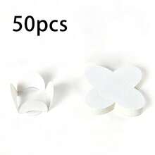 50pcs Chocolate Packaging Trays, Chocolate Paper Truffle Packaging Paper Chocolate Cup Liners, Folding Flower-Shaped Wrapper Candy & Dessert Base For Wedding, Dessert Cups For Muffins, Valentine's Day Chocolate Paper Tray, Suitable For Candy, Chocolate, Birthday Tray And Baking Tools, Christmas Decorations, Gift Tea Parties - Multicolor - View 10