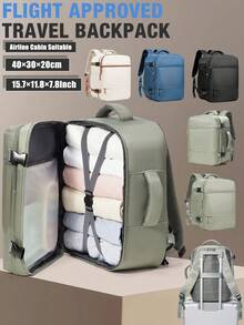 Travel Backpack, Meets Airline Standards, Large Capacity Waterproof Nylon Hiking Backpack, Large Capacity Travel Backpack, Men's Minimalist Backpack, Unisex Casual Travel Backpack - Multicolor - View 2