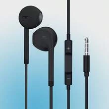 3.5mm有线半入耳式耳机，高品质音效音乐游戏耳机，带音量控制和麦克风，兼容/安卓、平板电脑、MP3等。 - 彩色 - 查看 10