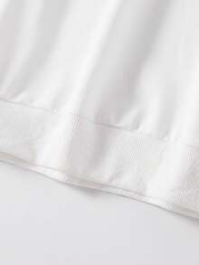 Áo nỉ cổ tròn in chữ và hình xe đua cho nam màu trắng - trắng - Xem 5