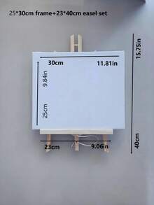 1 pieza Caballete de escritorio de madera sin terminar de 11.81/15.75/19.69 pulgadas - Sin pintura ni olor, adecuado para arte de lienzo, manualidades de escritorio, caballete de lienzo portátil, también funciona como soporte para teléfono/tableta, arte y dibujo para adultos, caballete de exhibición de pintura para principiantes, estudiantes, escuelas, bodas, soporte para tarjetas de fiesta de cumpleaños