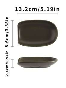 Japanese Style High-End Kitchen Utensil Storage Dish, Ceramic Spoon Rest, Spoon Holder, Spatula & Ladle Rack, Kitchen & Restaurant Spoon Caddy, Coffee Bar Accessories, Buffet Spoon & Ladle Tray, Small Baking Tool Holder, Vintage Style In Multiple Colors