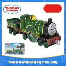 Mattel Thomas & Friends: Train Track Master Series - Multi-Functional Push-Along Toy For Boys, Inspiring Transportation And Construction Fun - Medium-sized Alloy Train - Emily - View 1
