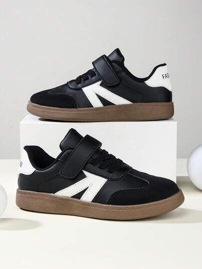 1 Pair Unisex Lightweight Casual Sports Shoes, Soft Sole, With Laces, Easy To Wear And Take Off, Suitable For Spring And Autumn. New Fashion Casual Sports Shoes, Suitable For Boys, Girls, Children, Versatile Shoe Style. Children's Breathable Casual Sports Shoes, Boys And Girls Sports Training Shoes.