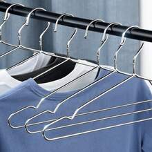 Bộ 10/20 móc treo quần áo bằng thép không gỉ, giá phơi đồ, giá treo quần, móc treo quần áo liền mạch, chắc chắn, chống trượt. - Nhiều màu - Xem 3