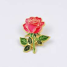 Tulip Flower Brooch Versatile Metal Girl Clothing Brooch Accessories Badge Ornament - XZ4533-2 - Xem 9