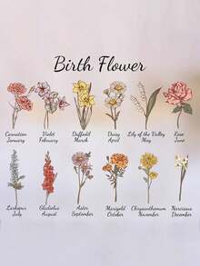 Sacola de Aniagem Personalizada com Flor de Nascimento, Sacola de Aniagem Personalizada com Nome Floral para Ela, Sacola para Despedida de Solteira, Sacola para Madrinha, Presentes para Madrinhas - Preto - Visão 5