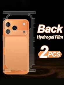 2 Sets Full Coverage Screen Protector Film, Hydrogel Film, Frame Sticker For IPhone 17/Air/17 Pro Max/16/16 Pro/15/14/Plus/13/12/Pro/Max
