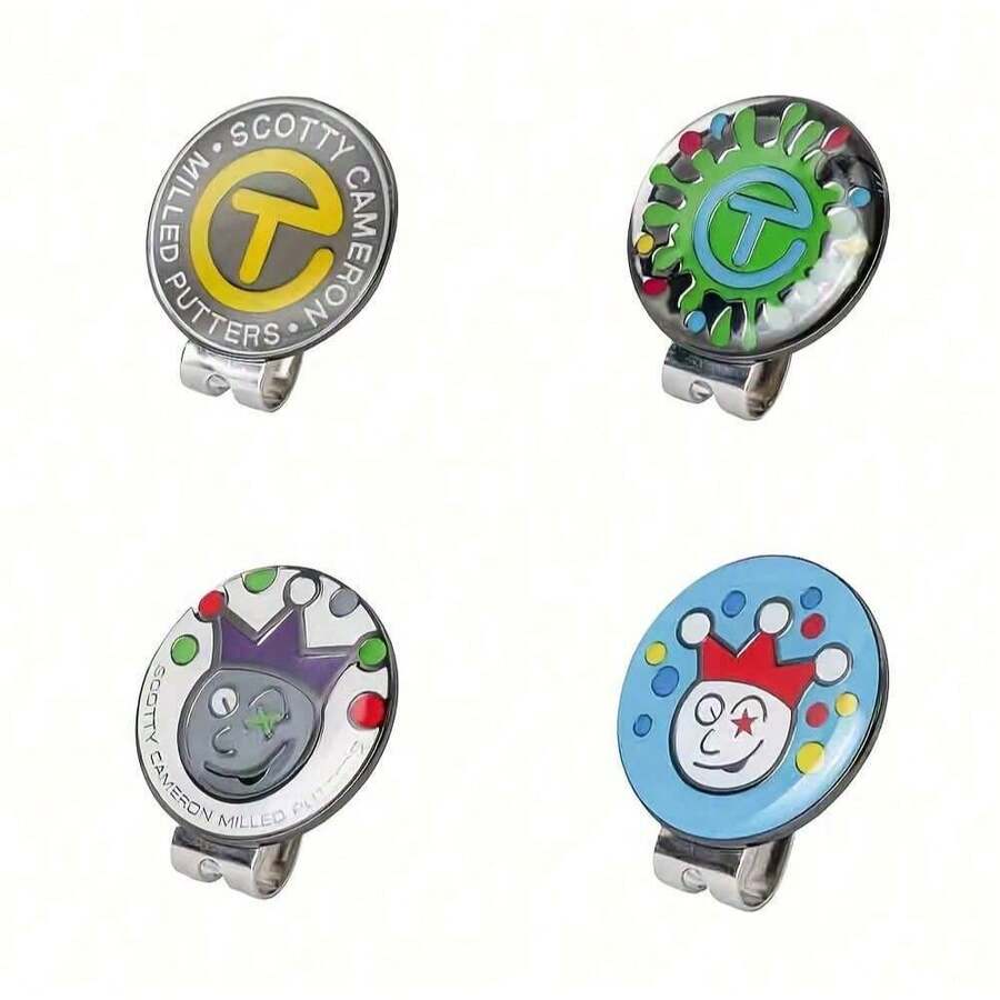 Magnetic Cartoon Golf Hat Clip With Durable Metal Ball Marker - Perfect Gift For Women Golfers - Multicolor - View 1
