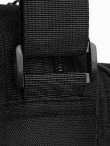 حقيبة ظهر رجالية كاجوال للخارج، حقيبة كتف قطرية ذات موضة جديدة، من قماش نايلون أحادي اللون، مغلقة بسوستة، حقيبة كتف/حقيبة متقاطعة أنيقة - الأزرق - مشاهدة 7