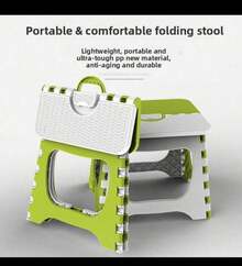 1 pieza mini banco plegable portátil Banco Plegable Portátil Compacto Asiento Camping Viajes Cocina Hogar Fácil Almacenaje Diseño Resistente - Multicolor - Ver 3