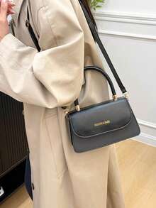 Tas Tangan Warna Kontras, Serbaguna untuk Bepergian - Hitam - View 13