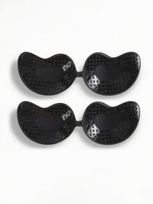 Bộ 4 miếng (2 đen + 2 màu da) gồm miếng dán silicon không dây, hở lưng, giúp nâng ngực, tạo khe ngực gợi cảm, băng dán nâng ngực vô hình, miếng đệm ngực thoáng khí, thiết kế không dây giúp tạo khe ngực, kiểu tự dính vô hình, phù hợp với váy cưới/váy dạ hội, trang phục hở vai, váy hở lưng, váy hai dây, váy ôm sát, áo xuyên thấu, trang phục hai dây, tiệc cô dâu. - Nhiều màu - Xem 16