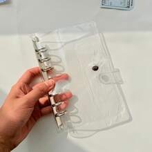 1本A6透明贴纸簿，活页夹，印章簿，贴纸背衬，集邮册，口袋本，3D贴纸，贴纸书，照片收纳袋，书皮，集换式卡牌盒，可用作相册、预算计划本、日记本、笔记本、办公用品 - 彩色 - 查看 17