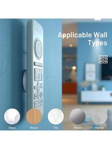 Multi-Purpose Magnetic Remote Control Organizer - Floating Wall Mount Storage Stand, Hole-Free Silicone Wall Hanger With Sleek Design, Strong Magnetism Secures Remote Controls, Small Tools - Multicolor - View 9