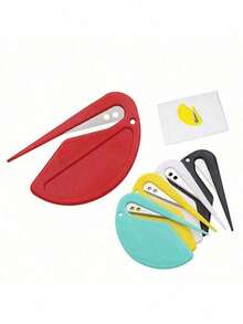 5pcs Random Mini Utility Knife Set, For Drilling, Cutting, Trimming, Letter Opener And Cat Hair Remover Cutting Tools