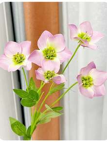 Bó hoa giả mô phỏng hoa hồng Giáng sinh, cây giả siêu thực, nguyên liệu làm hoa cầm tay tự làm, thích hợp trang trí nhà cửa, văn phòng, đám cưới và tiệc tùng. - Nhiều màu - Xem 15