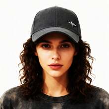 Minimalist EKG Embroidery Baseball Cap, Streetwear, Unisex Casual Sun Hat, Adjustable, Suitable For Daily And Outdoor Wear