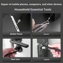 1pc 25-In-1 Precision Screwdriver Set, S2 Steel Bits, Suitable For Phone And Watch Repair, Aluminum Alloy Handle, Cross-Border Wholesale Tool Kit - Black - Multicolor - View 4