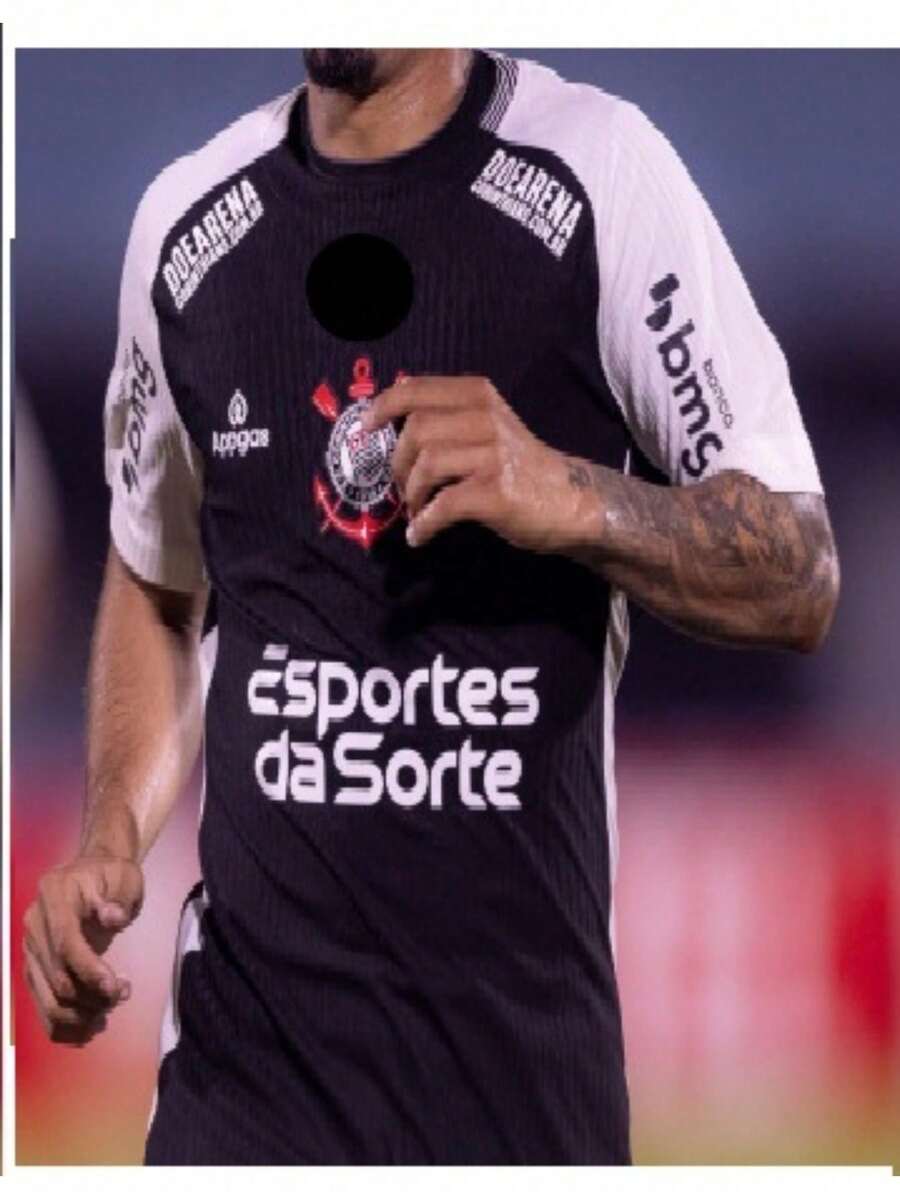 Corinthians Football Team T-Shirt - Unmissable - 黑色 - 查看 1