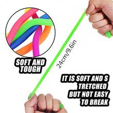 感官面条弹力绳减压玩具，课堂奖励返校礼物，生日派对礼品和奖品盒玩具