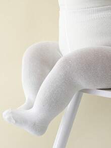 3pcs/Pack Baby Girls' Solid Color Leggings, Versatile All-Match Tights For All Seasons - Multicolor - View 9