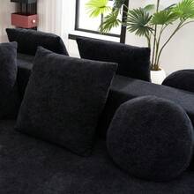 Sofas & Couches - Black + Chenille + 5 Seat + Foam - View 6