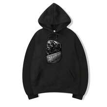 DGA David Gonzales Art Ride Or Die Fast Lane Motorcycles Bikers Skulls Hoodie - màu đen - Xem 1
