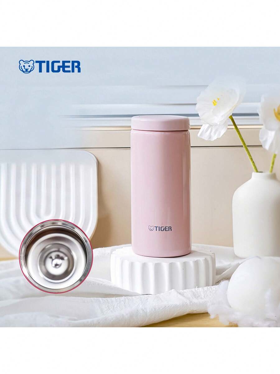 Tiger MOC-A20C 不鏽鋼保溫杯 0.1kg 迷你便攜 可拆卸墊圈 防漏密封 整體可清洗 隨身適用 200ml - 粉色 - 查看 1