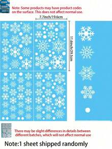 115Pcs/4sheets/1sheet White Snowflakes Window Decorations Clings Decal Stickers Ornaments,White Christmas Theme Window Stickers, Winter Snow Flakes Clings Party Decal For Christmas Frozen Theme Party New Year Supplies,Glass Windows,Holiday Office Decoration,Winter Frozen New Year Party Supplies Wonderland Decorations,Christmas Decorations Home,Christmas>Decoration(1 Sheet Shipped Randomly) - Multicolor - View 8