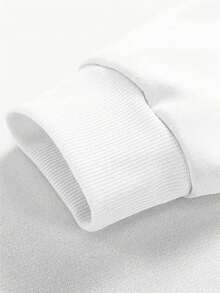 Women's Nightmare Before Christmas Graphic Sweatshirt -  Coffee Cup Design, Cozy Round Neck Pullover For Fall Winter, Casual Lounge Wear, Halloween & Christmas Outfits, Machine Washable (Officially Licensed) - 白色 - 查看 3