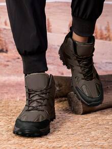 2025新款秋冬男女高帮户外徒步鞋专业徒步鞋男女厚底防滑休闲系带透气情侣运动鞋减震越野跑鞋36-46码