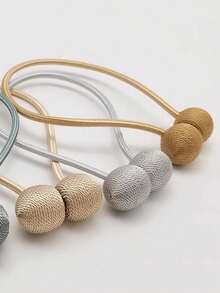 No-Hole Headphone Curtain Buckle, Strong Magnetic Curtain Strap, Simple Strap Magnetic Absorption Curtain Buckle - Multicolor - View 10