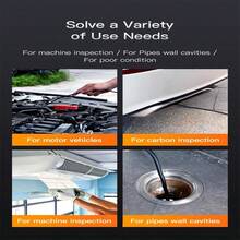 1920P High Definition Borescope With 8 Adjustable LED Lights, 16.4ft Semi-Rigid Gooseneck Camera, IP67 Waterproof Inspection Tool For Type-C And Android, Suitable For Automotive Repair, Pipe Cleaning, Home Appliance Inspection, With Photo And Video Capture