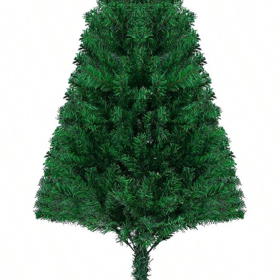 6FT Green Half Artificial Christmas TreeXmas Fake Half Pine Tree With ...