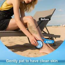 2 Upgraded Sand Remover For Beach, Talc- & Reusable Beach Vacation Essentials For Women, Hawaii Vacation Must Haves Accessories & Gifts, Whole Family - 朗特.西斯塔 - 查看 6