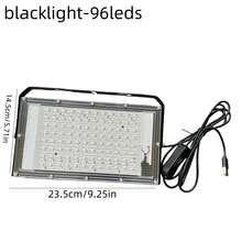 1pc 50/96/144 LED Purple Light - With USB Plug, Adjustable Angle Up To 120°, Glow Party Light, Stage Lighting, Halloween, Body Painting, Fluorescent Poster, Neon Light, Glow In The Dark Neon Light, Stage Light - Black - View 11