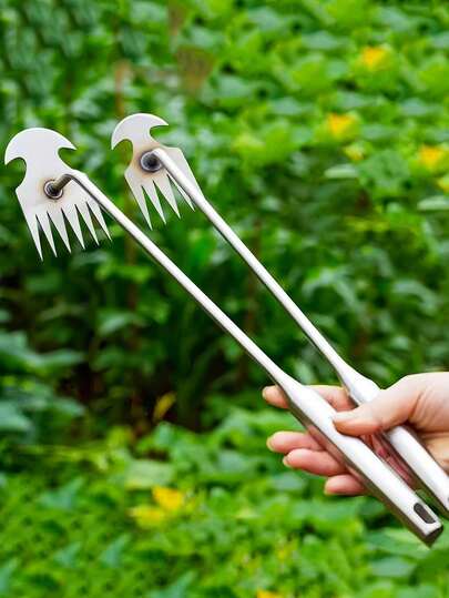 Hand Welded Four Tooth Garden Weeding Rake+Stab Resistant Garden Gloves! , Labor-Saving, And Sturdy! Used For Weeding, Loosening Soil, Weeding, Sowing - Suitable For Both Men And Women