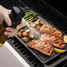 1pc Pump Spray Oil Bottle, Household Seasoning Bottle, Dust-Proof Oil Control Bottle For Air Fryer, BBQ Oil Sprayer - Multicolor - View 2