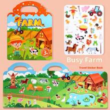 Sách dán hình Jelly Stickers - Sách tĩnh lặng tự làm, Sổ kế hoạch vui nhộn, Hình dán trang trí, Tranh ghép hình - Quà sinh nhật, Quà tặng hoàn hảo, Quà tặng ngày lễ - Nhiều màu - Xem 18
