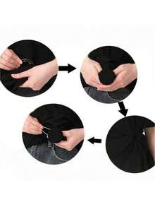 1/3/6件装女士腰夹 - 隐藏式塑身扣，适用于连衣裙和衬衫，可调节塑身配饰，环形设计，即刻展现纤细腰身 - 彩色 - 查看 5