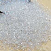 600颗/套，5克，25种颜色，2毫米透明彩色玻璃珠，适用于DIY耳环、手链、项链、服装刺绣、珠宝制作配件 - 2mm透彩上彩米珠 - 查看 6